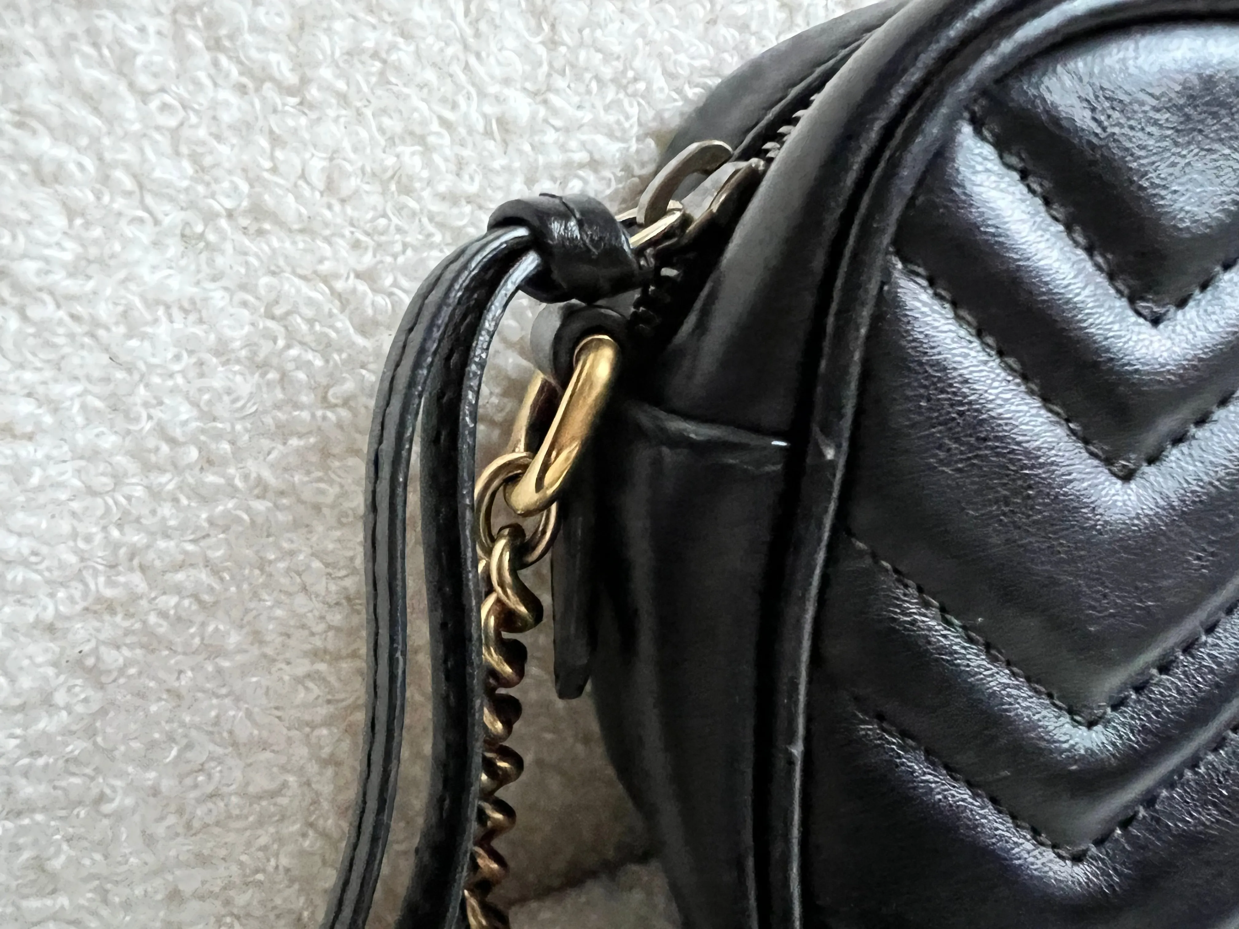 Gucci GG Black Marmont Mini Shoulder Bag (RRP ??1,360)