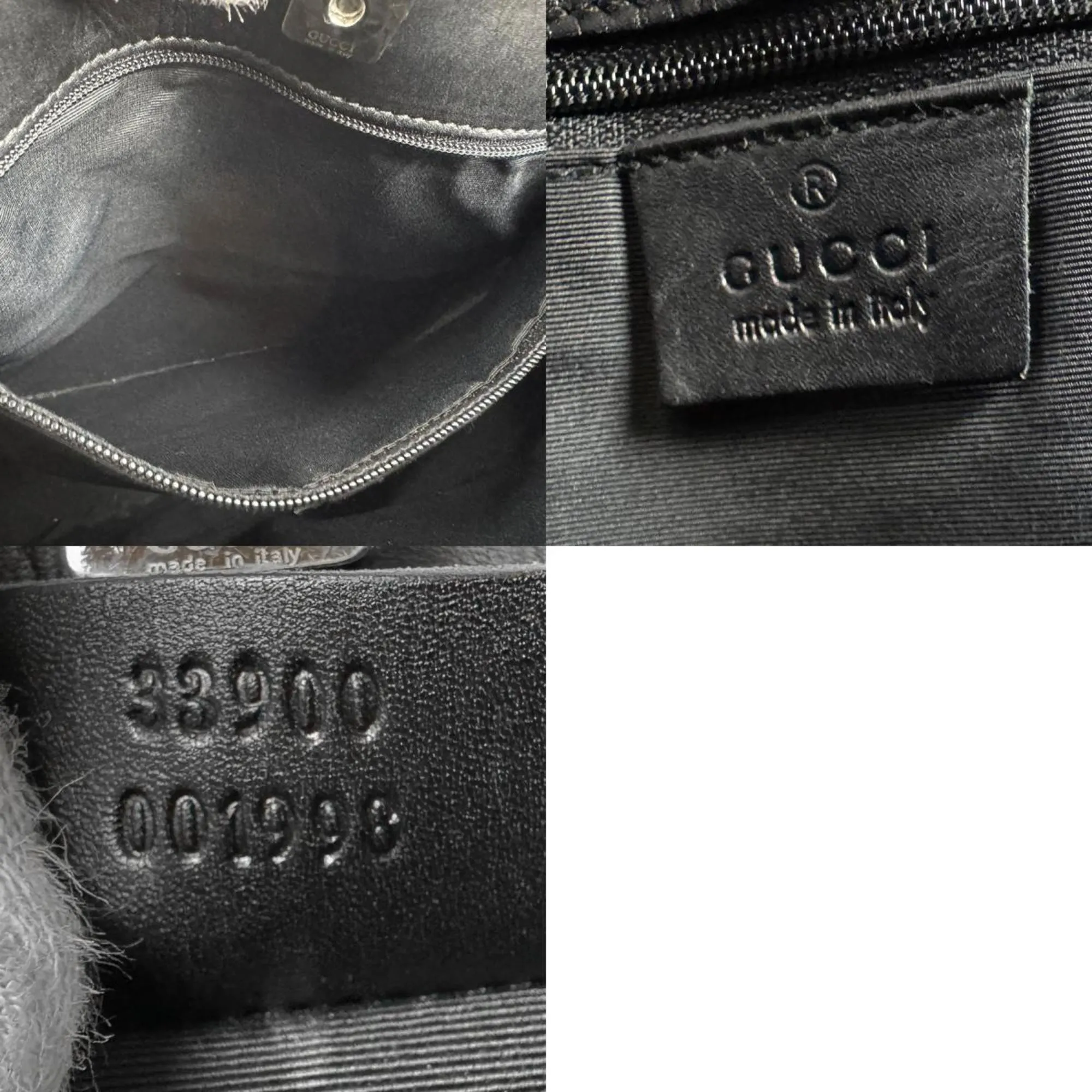 Gucci Gg Canvas Leather Shoulder Bag (Pre-Owned)