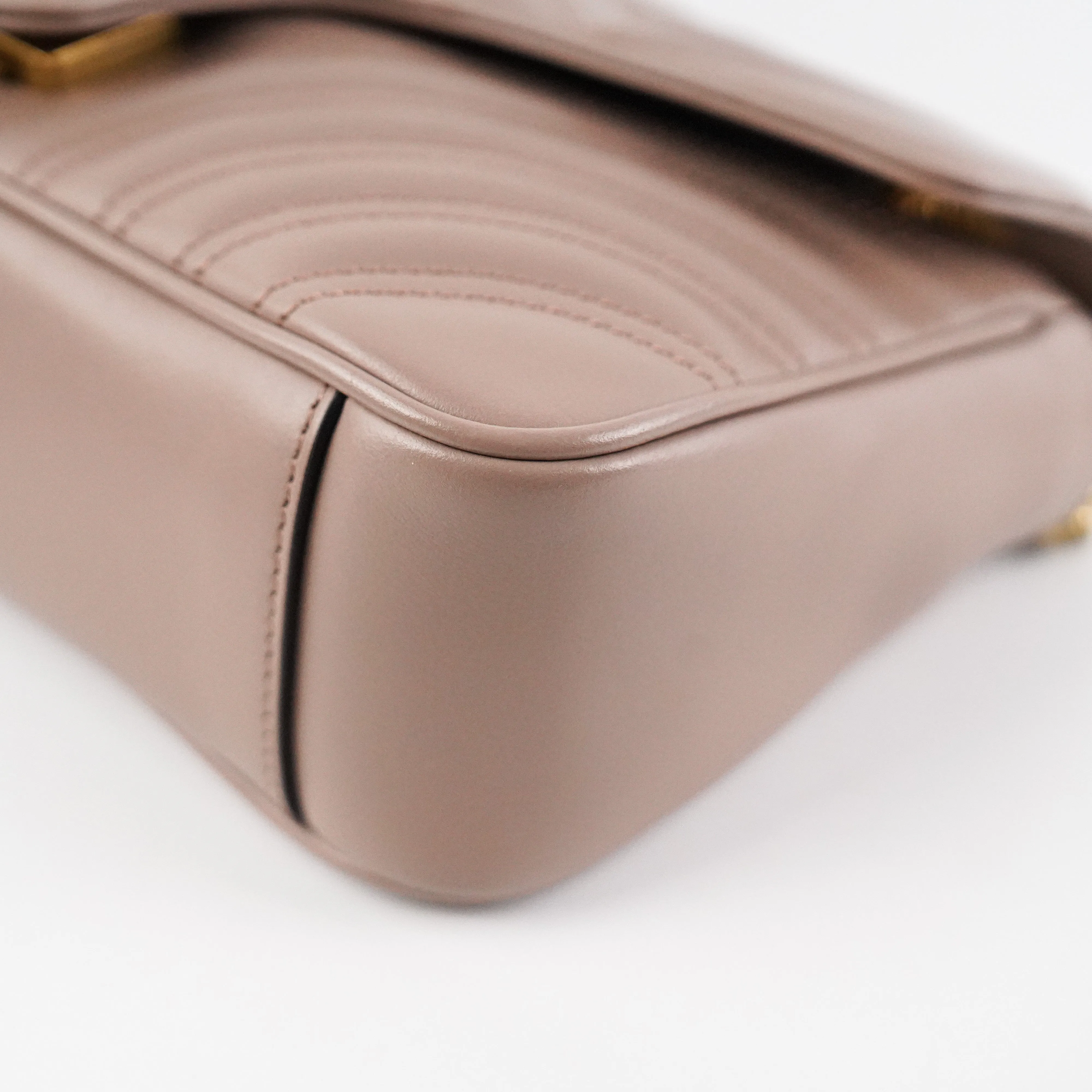 Gucci GG Marmont Matelasse Dust Pink Shoulder Bag