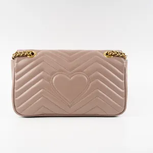 Gucci GG Marmont Matelasse Dust Pink Shoulder Bag
