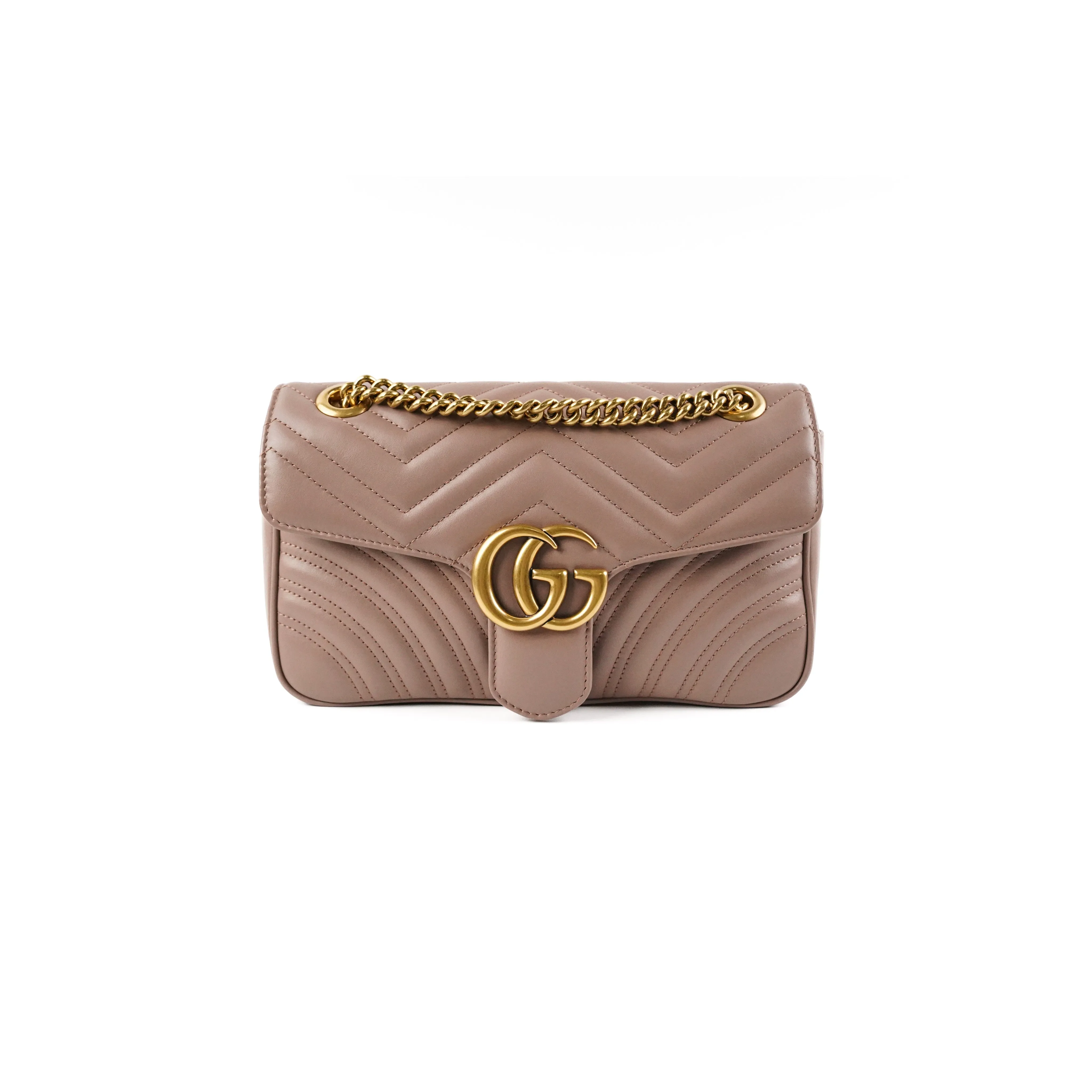 Gucci GG Marmont Matelasse Dust Pink Shoulder Bag
