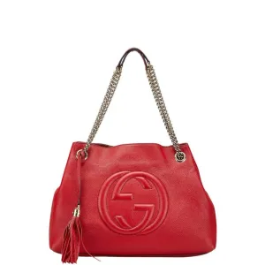 Gucci Leather Shoulder Bag Tote Bag (Pre-Owned)