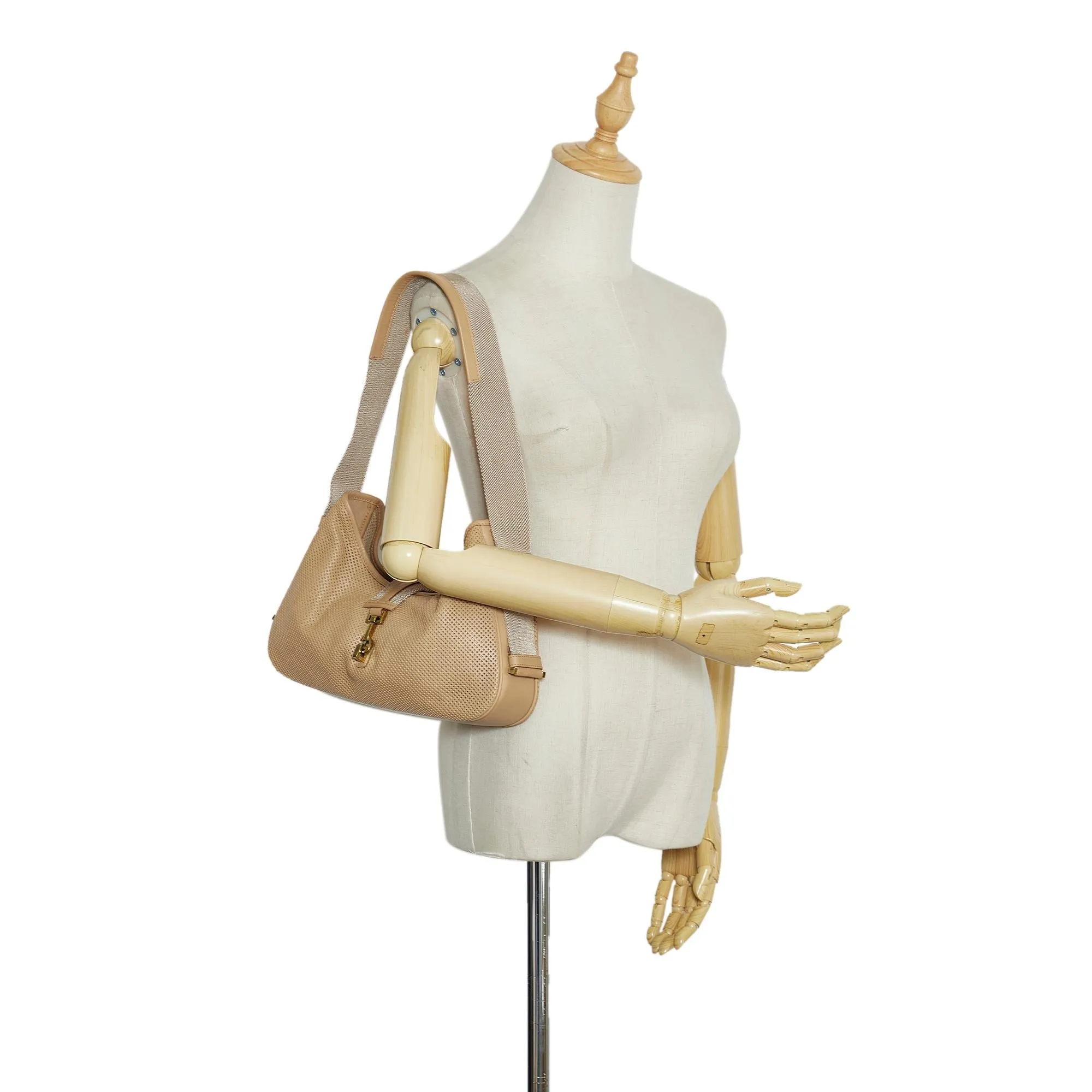 Gucci Perforated Jackie Shoulder Bag (SHG-FHA5EO)