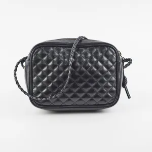 Gucci Trapuntata Black Quilted Shoulder Camera Bag