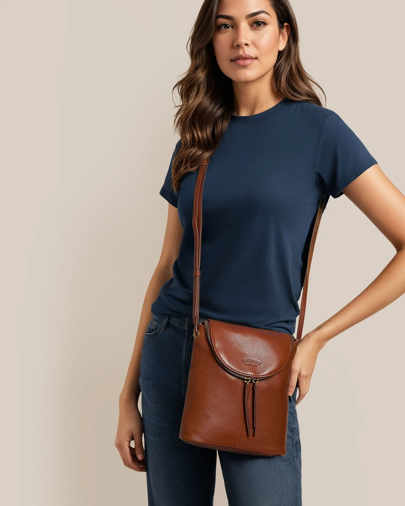 Hampton Large Zip-Around Crossbody