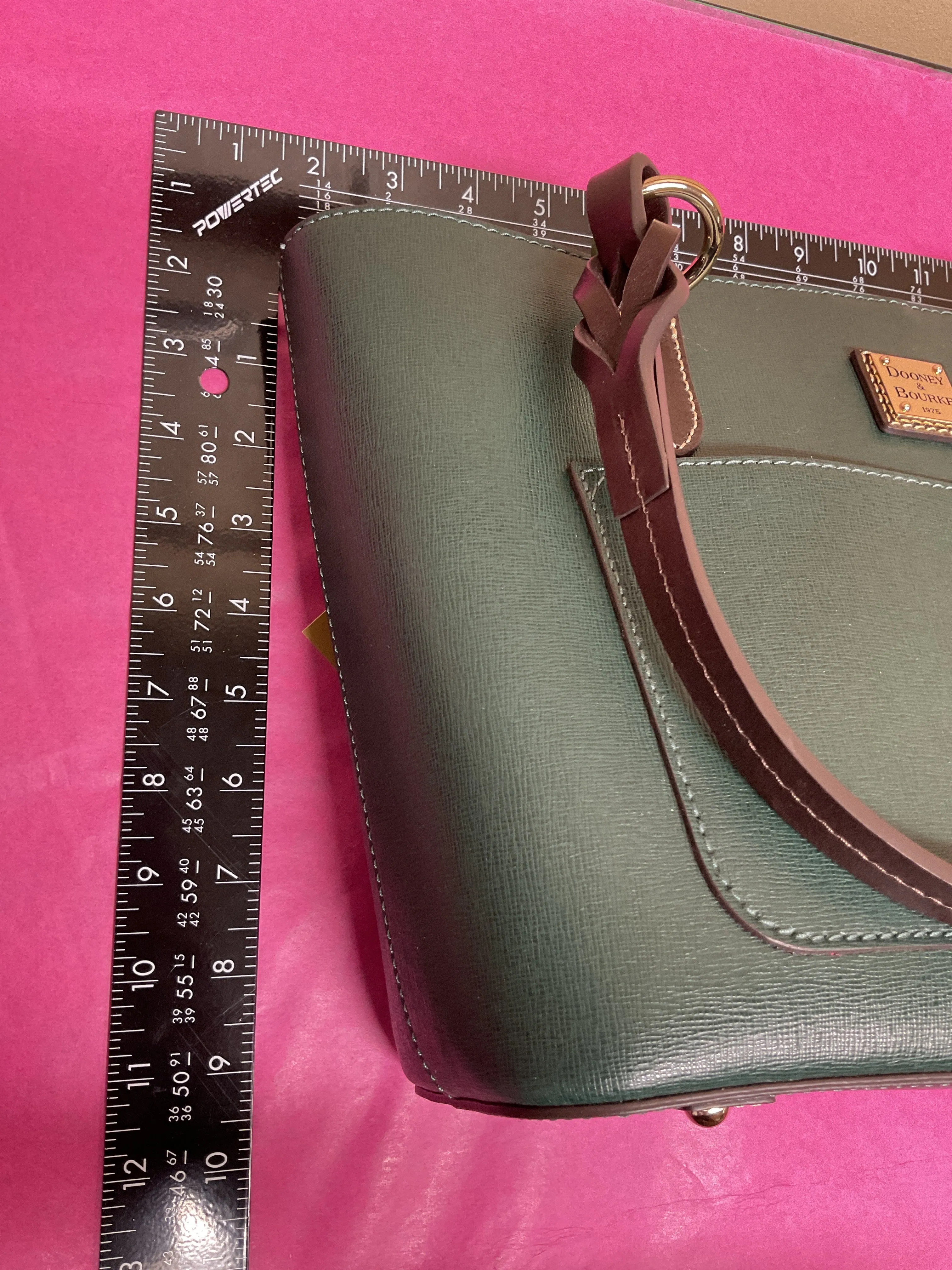 Handbag Designer By Dooney And Bourke In Green, Size:Medium