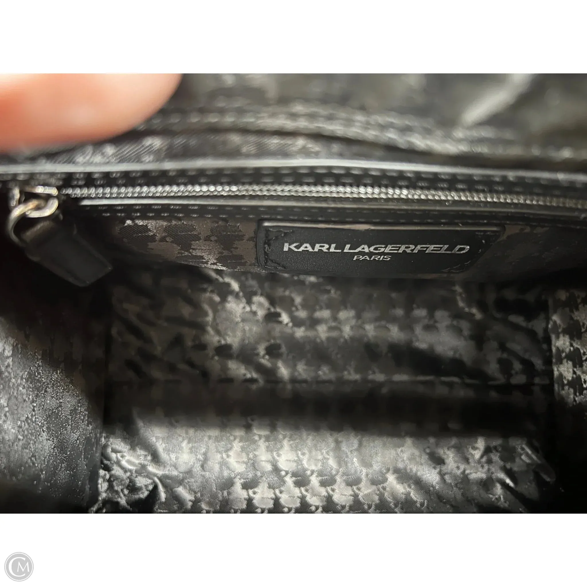 Handbag Designer By Karl Lagerfeld, Size: Medium