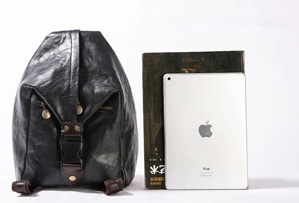 Handmade Genuine Cute Leather Backpack Bag Shoulder Bag Leather Purse For Women