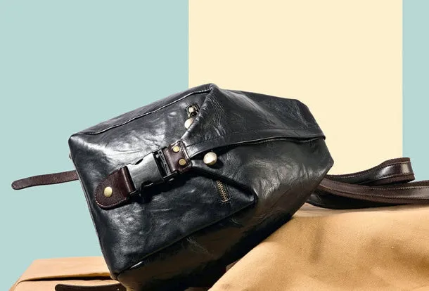 Handmade Genuine Cute Leather Backpack Bag Shoulder Bag Leather Purse For Women