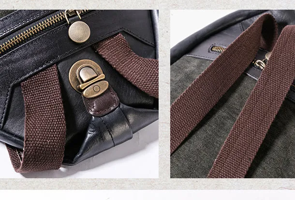 Handmade Genuine Cute Leather Backpack Bag Shoulder Bag Leather Purse For Women
