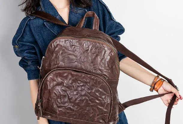 Handmade Genuine Leather Laptop Bag Travel Bag Backpack Bag Shoulder Bag Leather Purse For Women