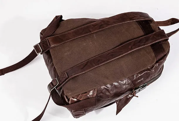 Handmade Genuine Leather Laptop Bag Travel Bag Backpack Bag Shoulder Bag Leather Purse For Women