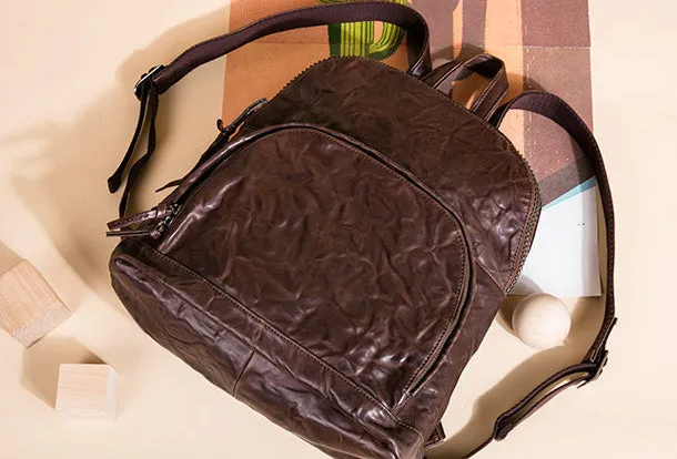 Handmade Genuine Leather Laptop Bag Travel Bag Backpack Bag Shoulder Bag Leather Purse For Women