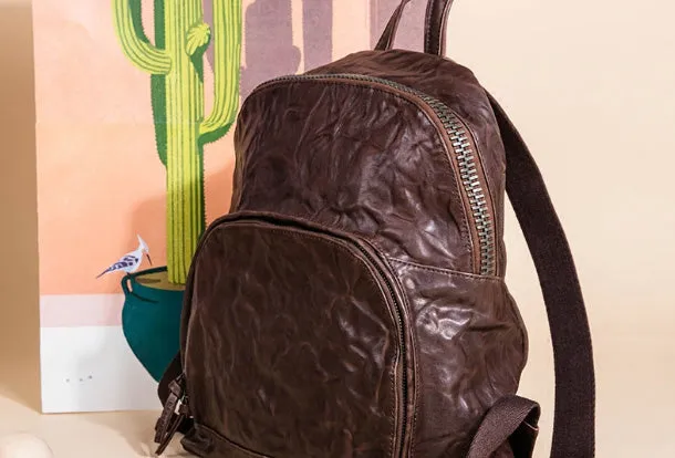 Handmade Genuine Leather Laptop Bag Travel Bag Backpack Bag Shoulder Bag Leather Purse For Women