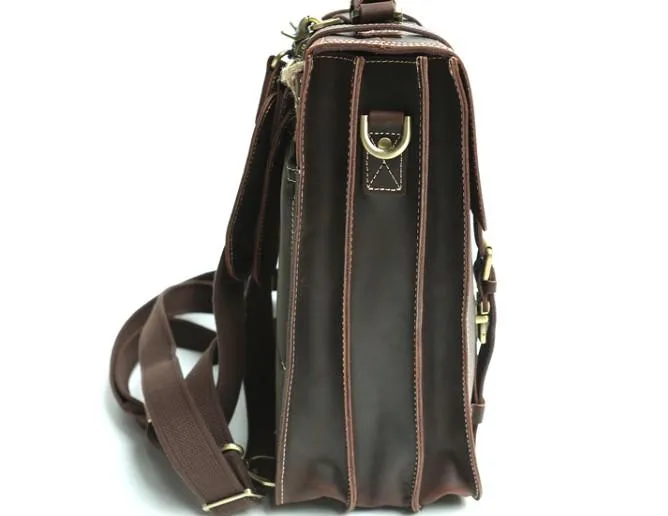 Handmade Leather Mens Backpack Travel Backpack Laptop Backpack for men