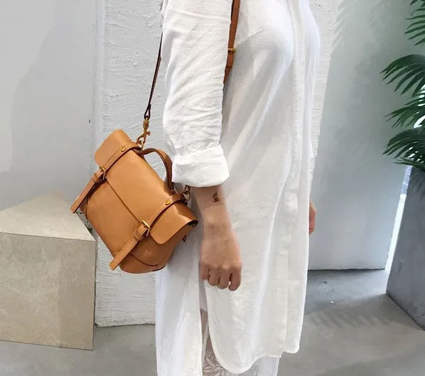 Handmade LEATHER WOMEN Vintage SHOULDER BAG Stylish Backpack Purses FOR WOMEN