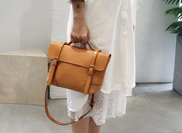 Handmade LEATHER WOMEN Vintage SHOULDER BAG Stylish Backpack Purses FOR WOMEN
