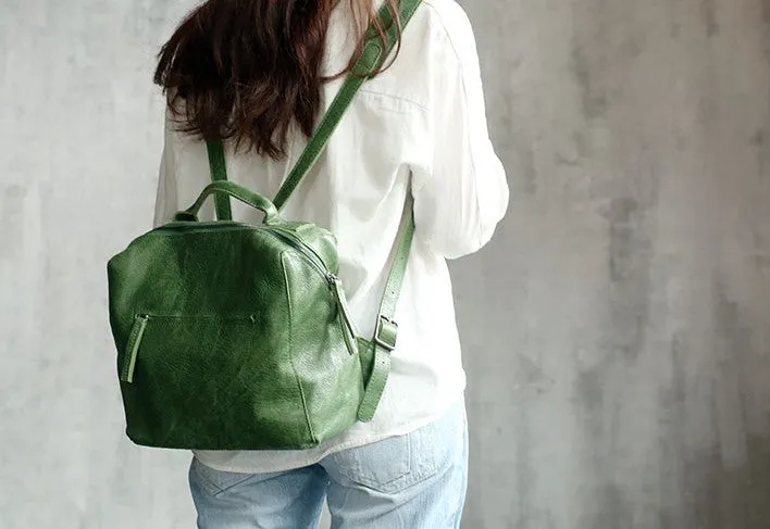 Handmade Vintage LEATHER WOMEN Backpack School Backpack FOR WOMEN