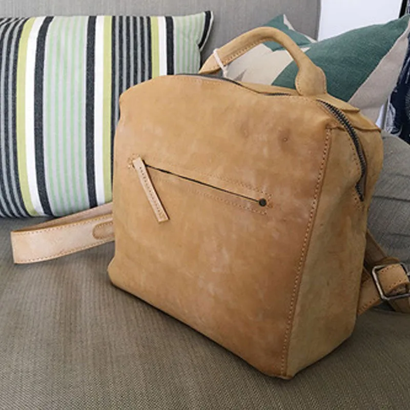 Handmade Vintage LEATHER WOMEN Backpack School Backpack FOR WOMEN