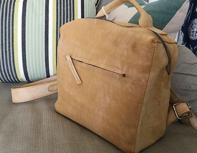 Handmade Vintage LEATHER WOMEN Backpack School Backpack FOR WOMEN