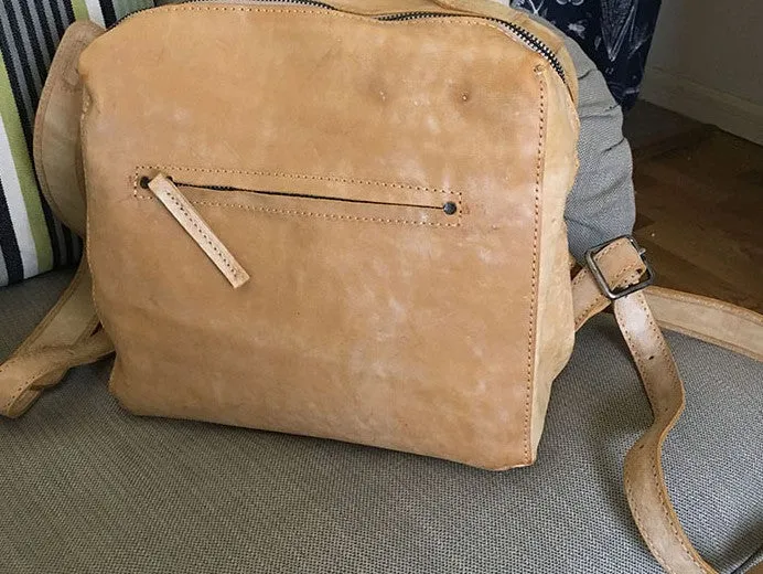 Handmade Vintage LEATHER WOMEN Backpack School Backpack FOR WOMEN