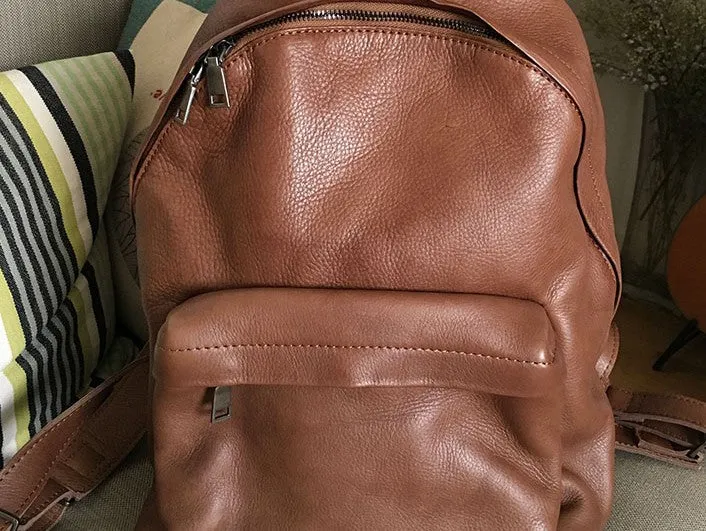 Handmade Vintage Soft LEATHER WOMEN Backpack School Backpack FOR WOMEN