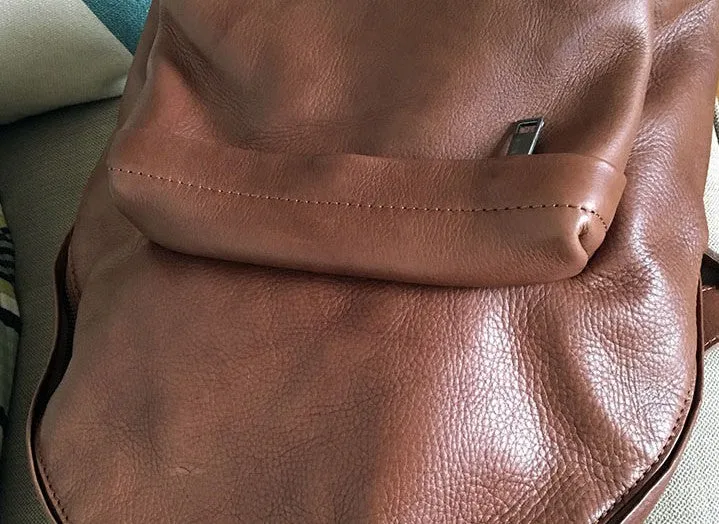 Handmade Vintage Soft LEATHER WOMEN Backpack School Backpack FOR WOMEN