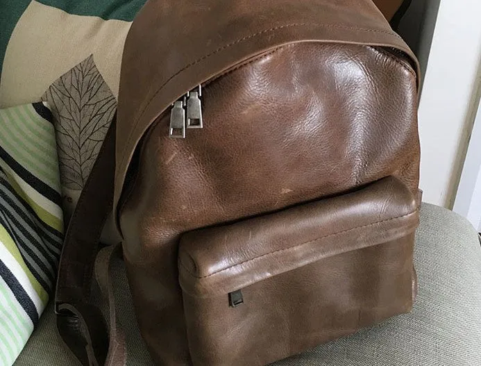 Handmade Vintage Soft LEATHER WOMEN Backpack School Backpack FOR WOMEN
