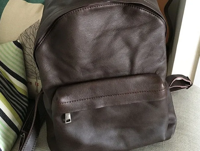 Handmade Vintage Soft LEATHER WOMEN Backpack School Backpack FOR WOMEN