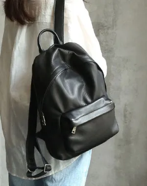 Handmade Vintage Soft LEATHER WOMEN Backpack School Backpack FOR WOMEN