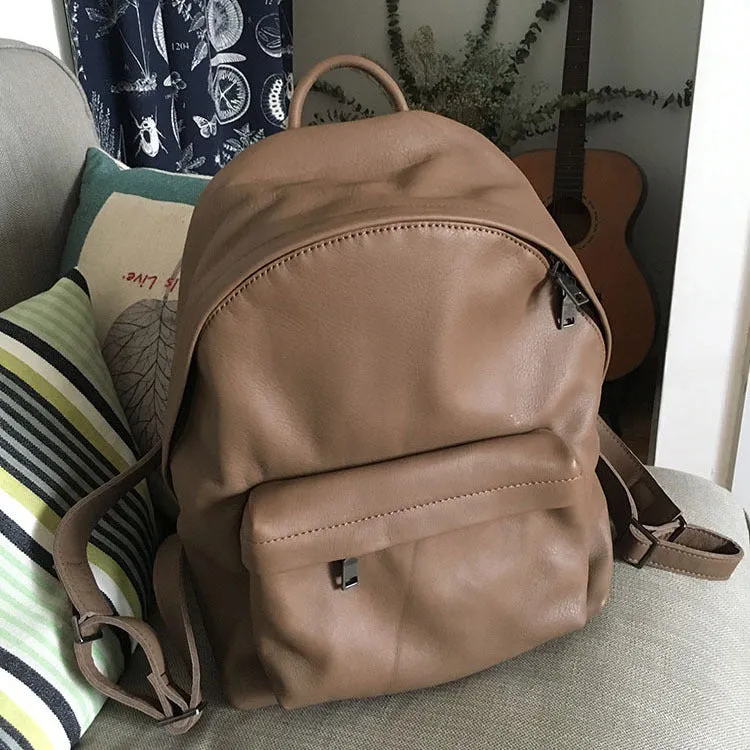 Handmade Vintage Soft LEATHER WOMEN Backpack School Backpack FOR WOMEN