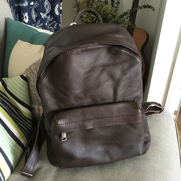 Handmade Vintage Soft LEATHER WOMEN Backpack School Backpack FOR WOMEN
