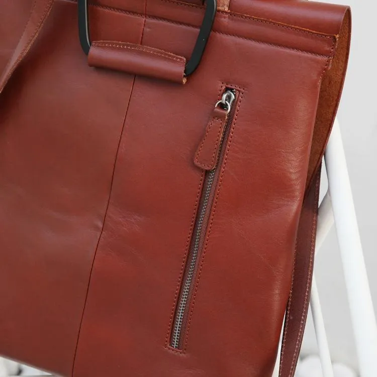 Handmade Womens Leather Silm Satchel Backpack For Women Stachel Pack