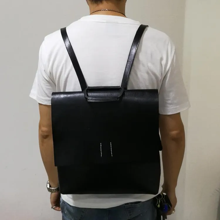 Handmade Womens Leather Silm Satchel Backpack For Women Stachel Pack