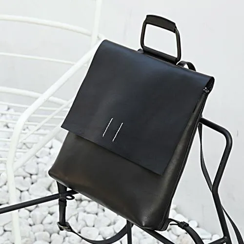 Handmade Womens Leather Silm Satchel Backpack For Women Stachel Pack