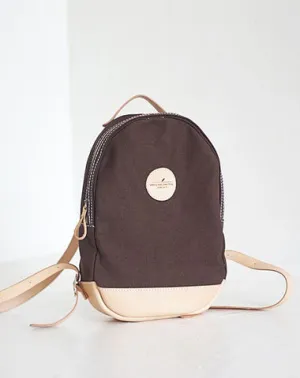 HANDMADE WOMENS Mini CANVAS LEATHER BACKPACK TRAVEL BACKPACK FOR WOMEN