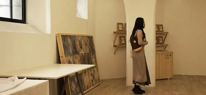 HANDMADE WOMENS Mini CANVAS LEATHER BACKPACK TRAVEL BACKPACK FOR WOMEN