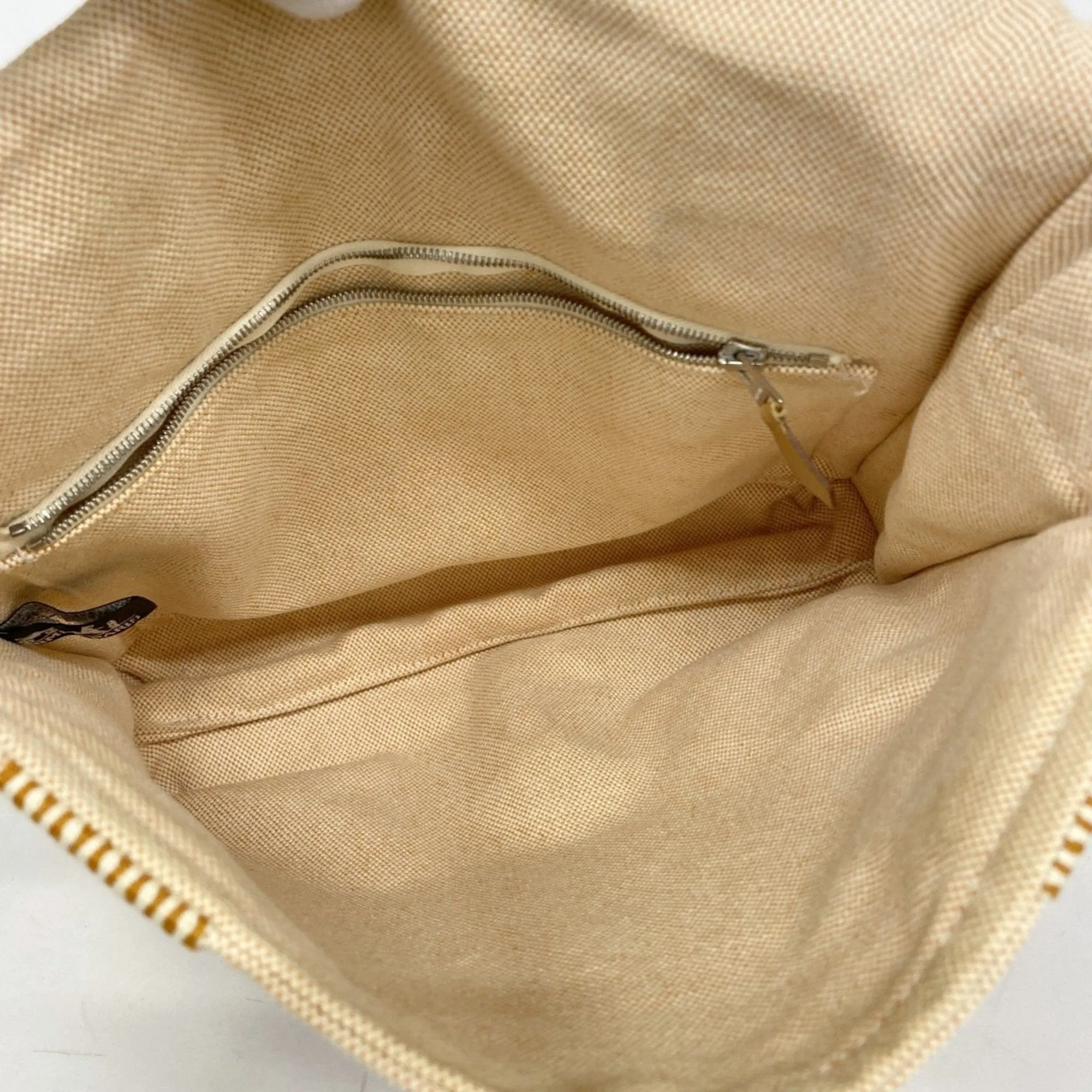 Hermes Canvas Shoulder Bag (Pre-Owned)