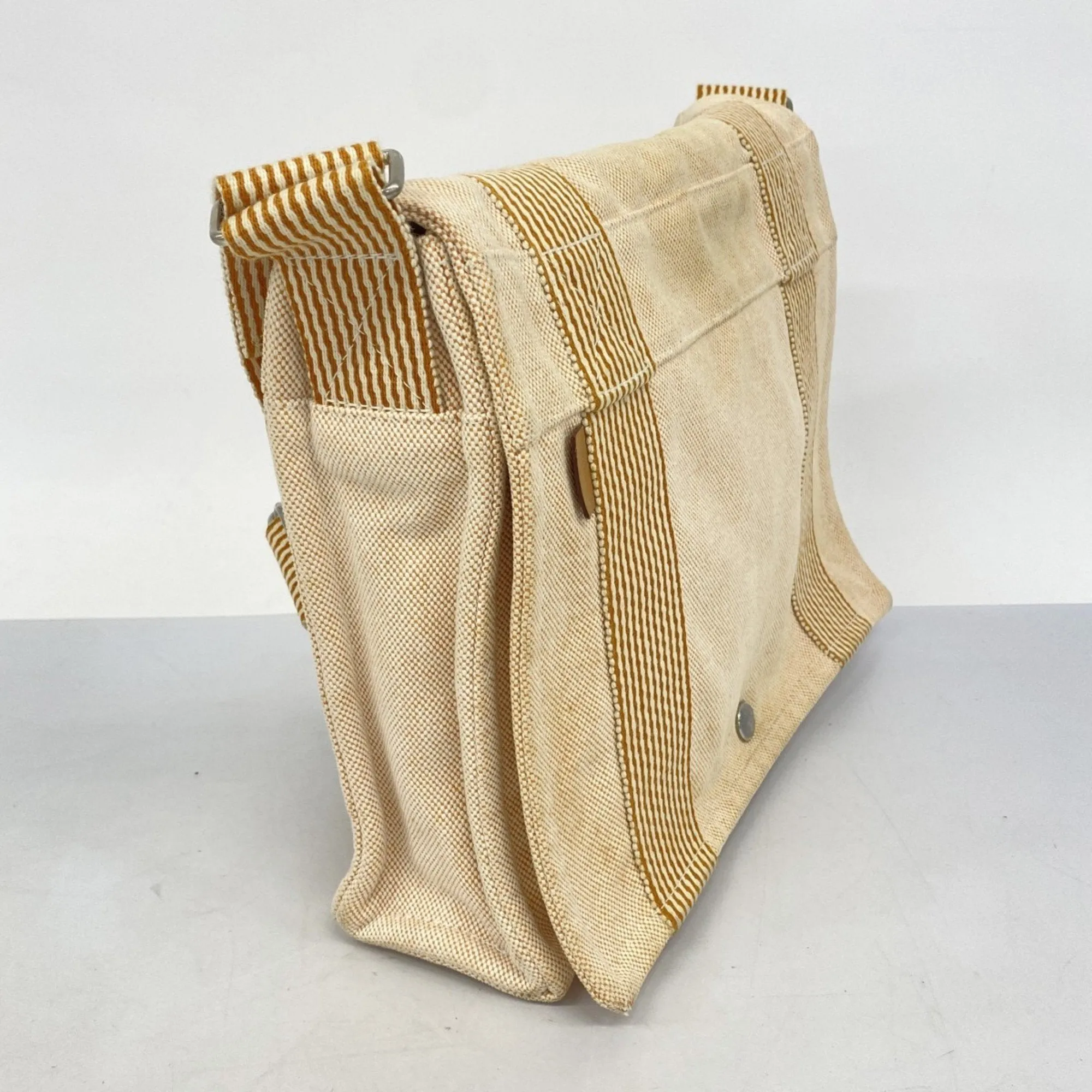 Hermes Canvas Shoulder Bag (Pre-Owned)