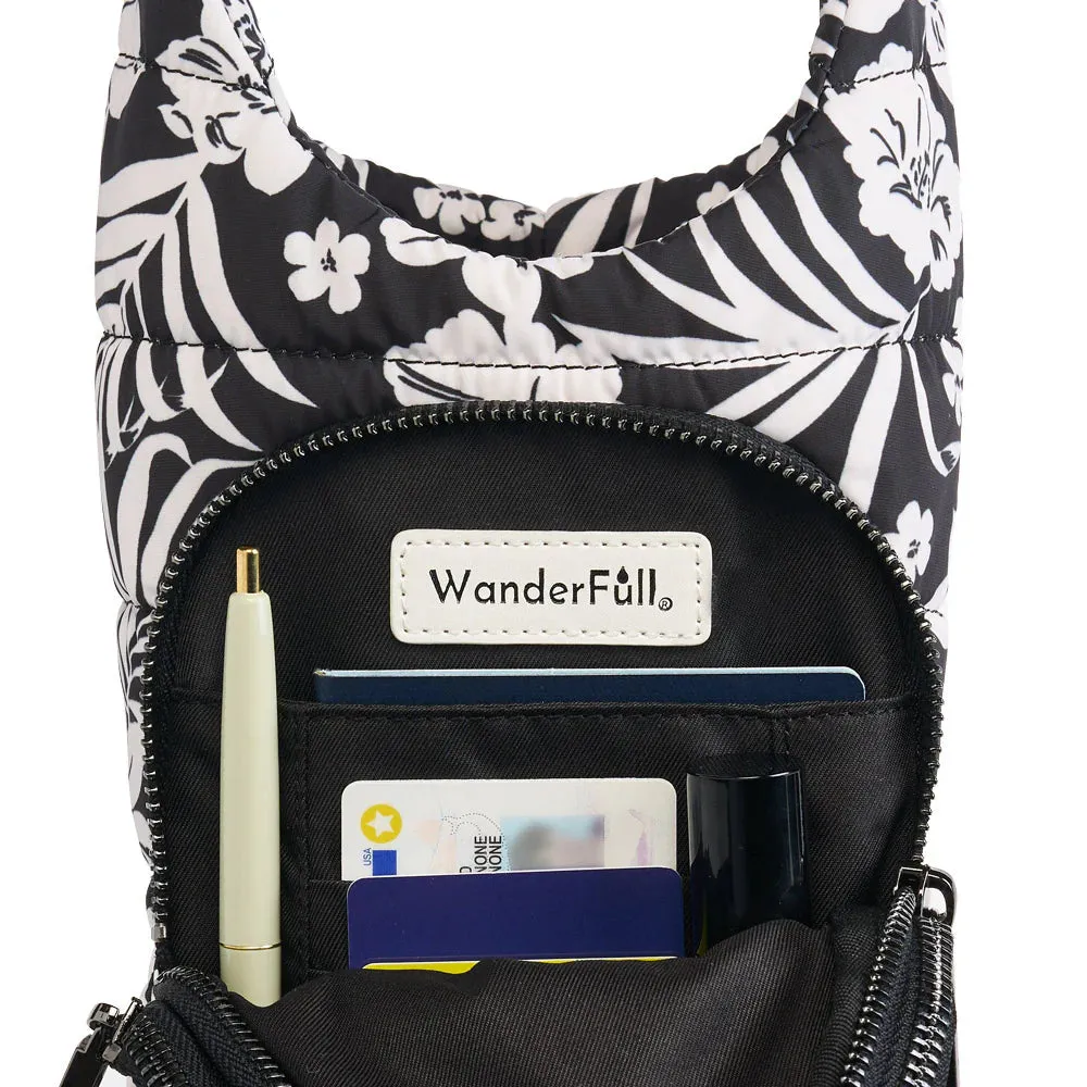 HydroBag Tropical Floral Print in Black & White