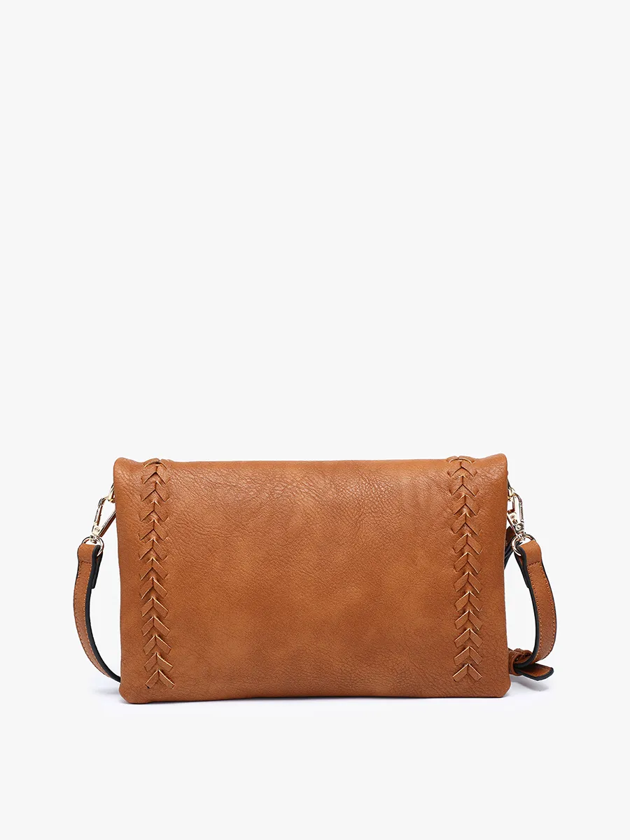 Isadora Vegan Dist Whipstitch Crossbody