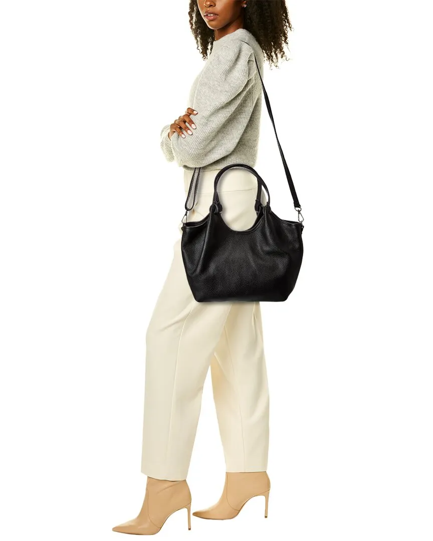 Italian Leather Top Handles Bag