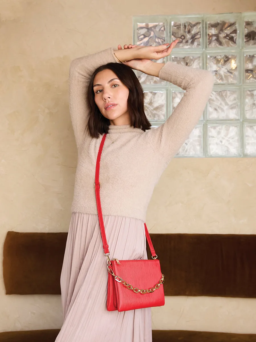 Izzy Vegan Textured Crossbody