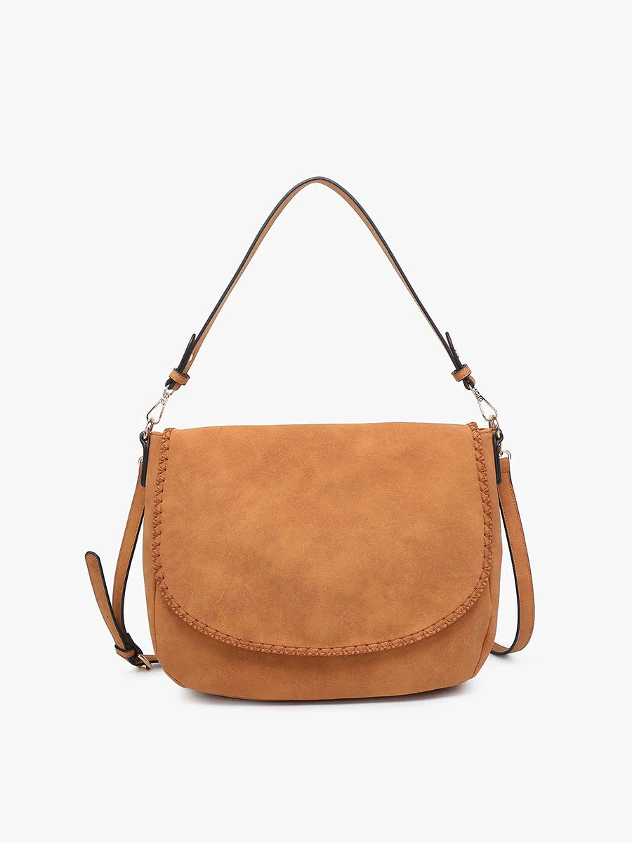 Jess Vegan Stitched Shoulder Bag