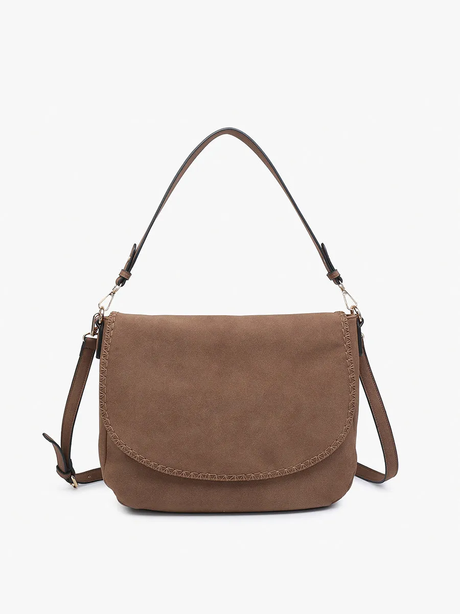 Jess Vegan Stitched Shoulder Bag