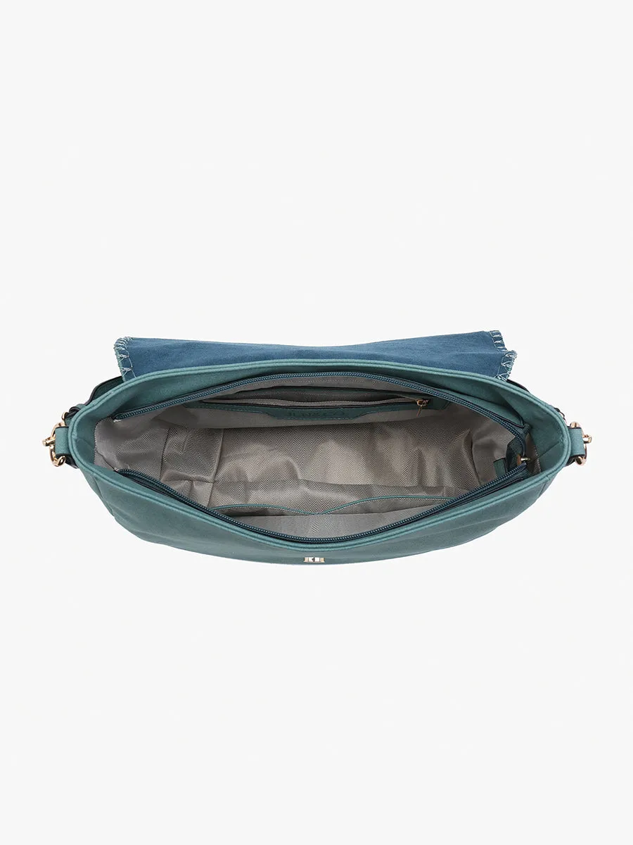 Jess Vegan Stitched Shoulder Bag