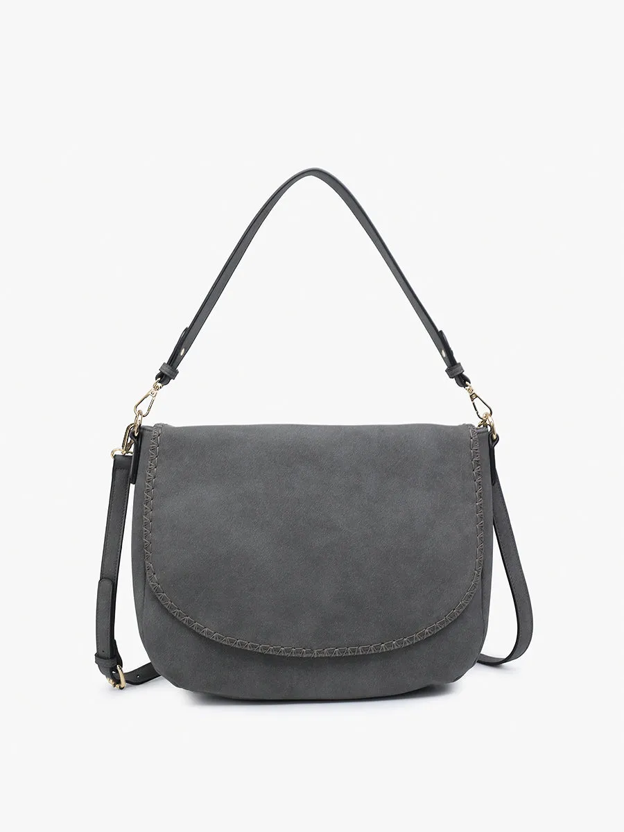 Jess Vegan Stitched Shoulder Bag