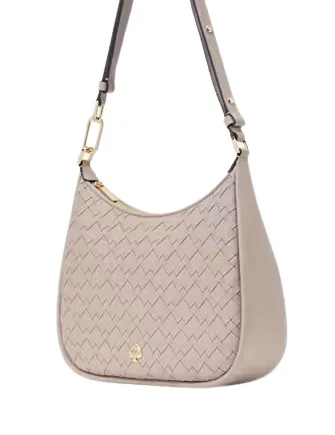Kate Spade New York Kayla Woven Leather Large Shoulder Bag
