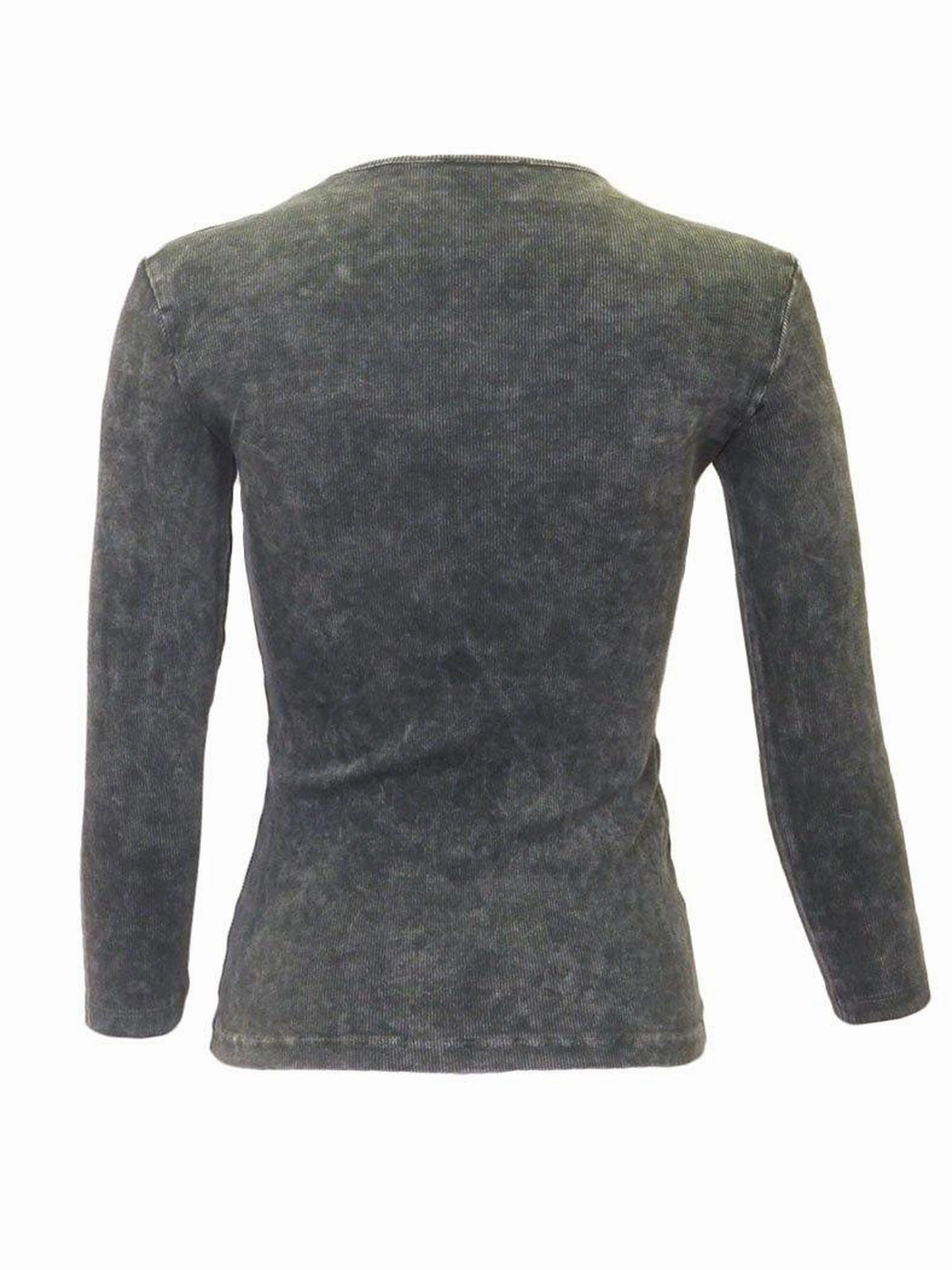 Kiki Riki 3/4 Sleeve Ribbed Shirt