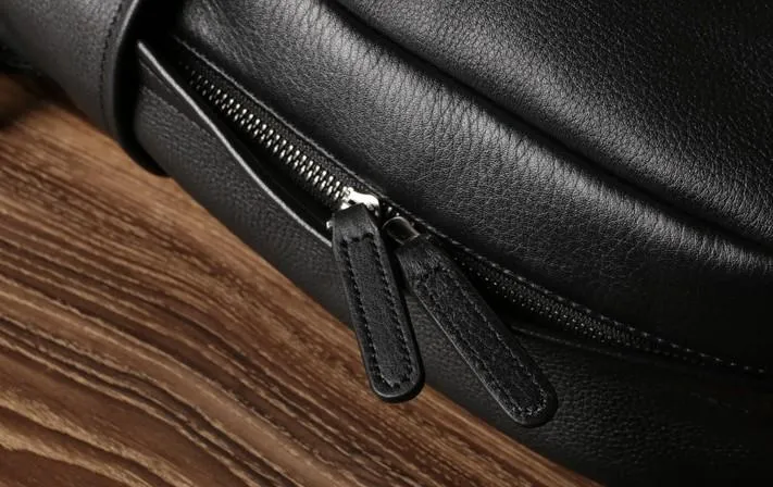 Leather Black Mens Cool Backpacks Large Travel Backpacks Hiking Backpack for men